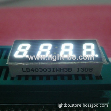 Ultra Bright White 4-digit 0.3-inch Common Anode 7 Segment Led Display For Medical Instrument Panel 